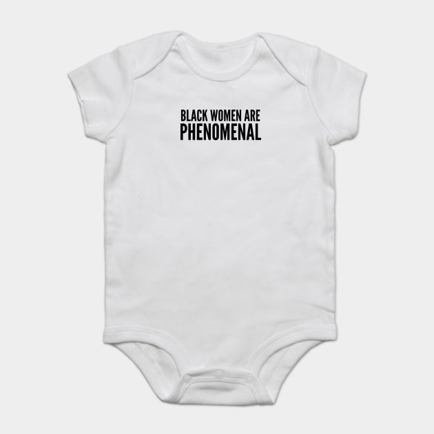 Black Women Are Phenomenal | Black power Baby Bodysuit by UrbanLifeApparel